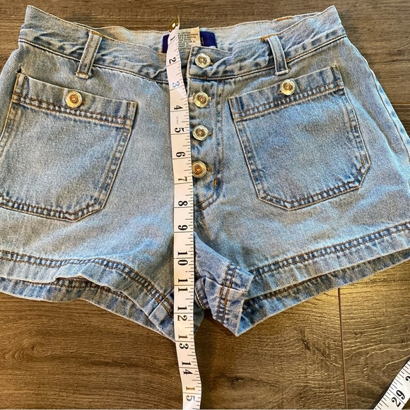 Vintage Jean Shorts Button Fly no back pockets - Picture 12 of 13